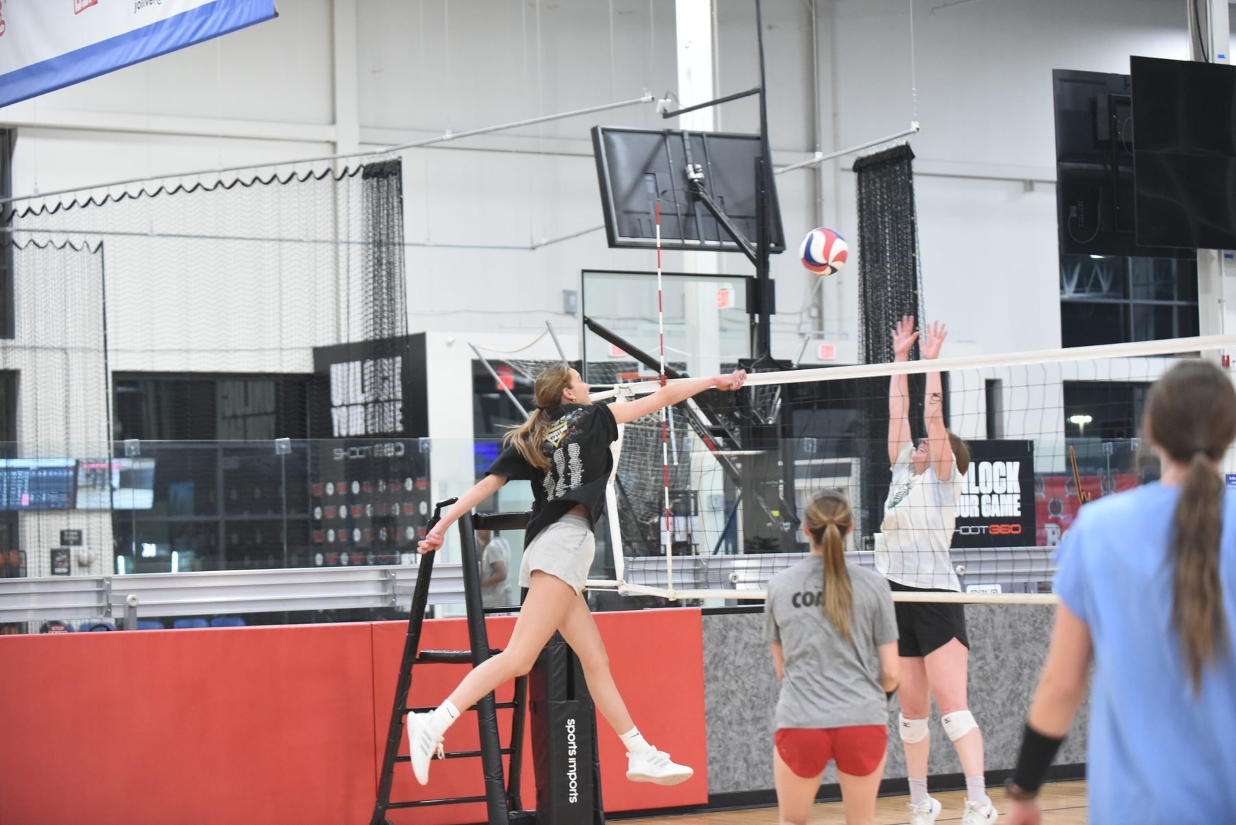 Drop-in volleyball at Boomtown