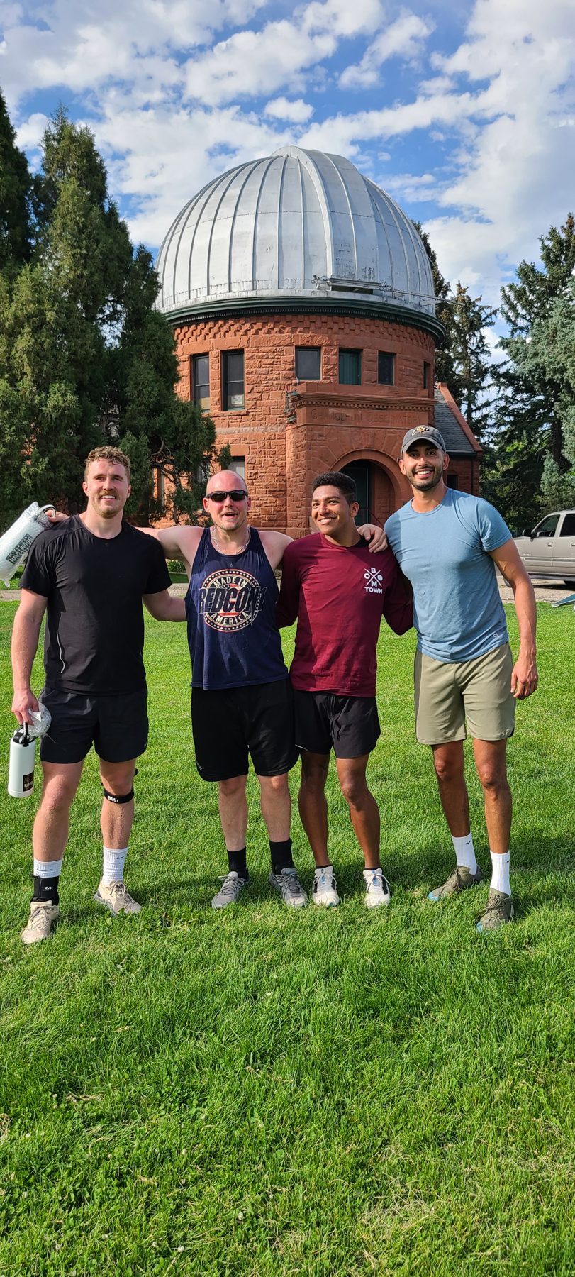 Boomtown Athletics men’s league players at Chamberlin Observatory, Denver