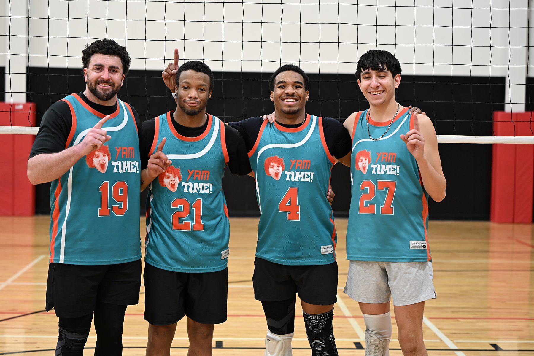 Boomtown men’s 4s team on court at Boomtown FieldhouseUSA